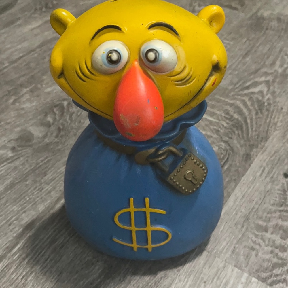 Vintage 1971 Play Pal "Moneybags" Piggy Bank